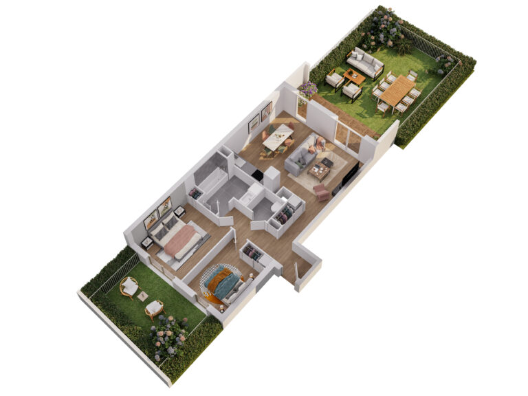Plan 3D B001_RDC