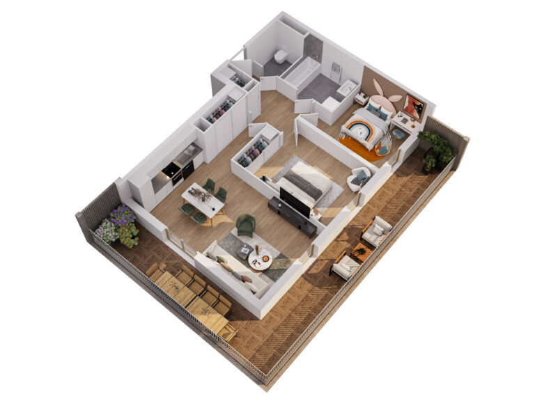Plan 3D A4-107